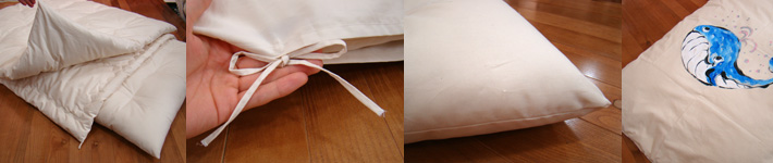 世界に一つ手書きカバーの最高級綿１００％ベビー6点セット