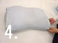 快眠しろくまくらの出来上がり
