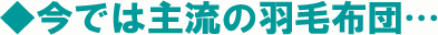 羽毛布団