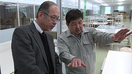 西川羽毛布団の製造
