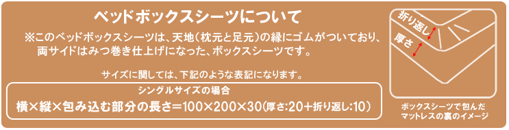 ベッドボックスシーツの解説