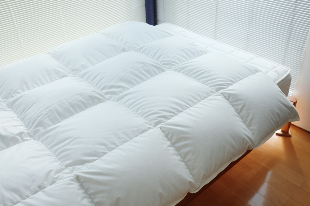 合掛布団のシングルサイズの羽毛布団