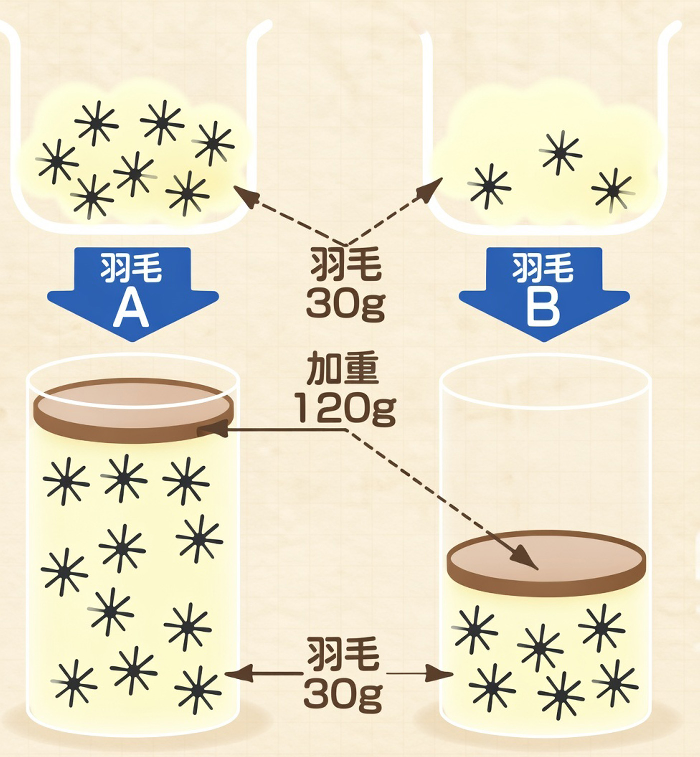 ダウンパワーの測り方について