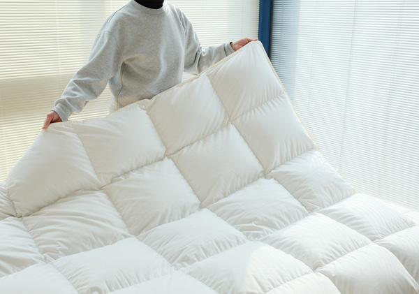 羽毛のキルティングについて